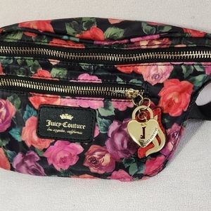 Juicy Couture Rose Fanny Pack Belt Bag EUC Firm